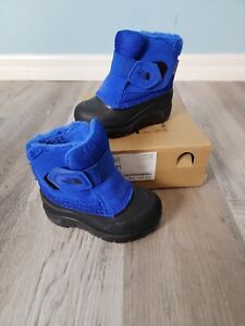 The North Face Toddler Alpenglow II Snow Boot Blue Size 7 Blue Black New