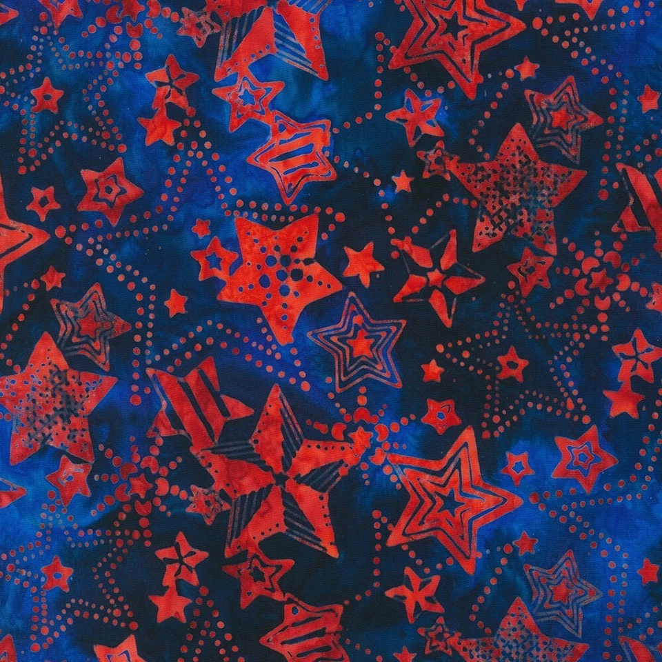 RK ~ 100% Cotton Batik ~ Liberty ~ SRK-21906-69 Midnight  ~ per 1/2 yd - Image 1 of 1