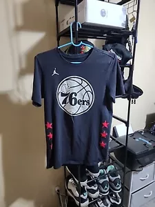 Nike Tee Philadelphia 76ers Simmons 25 Jersey T-shirt Adult Small Black - Picture 1 of 10