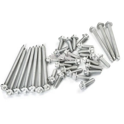 11132210959 Oil Pan Aluminium Screws Bolt Set for Bmw 230i 430i 530i 740i X1 X3 - Image 1 of 4
