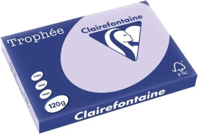 Clairefontaine Trophée 1346C Lila 120g/m² A3 - 250 Blatt farbiges Kopierpapier