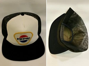 Vintage PEPSI COLA Old Stock Trucker Hat Old School Snap Back Hat Cap - Picture 1 of 1