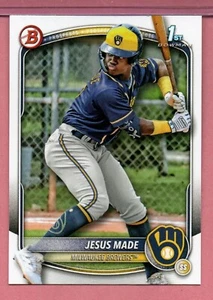 Jesus Made, Milwaukee Brewers, 2025 Bowman Paper Prospects, BP-66 - Picture 1 of 1