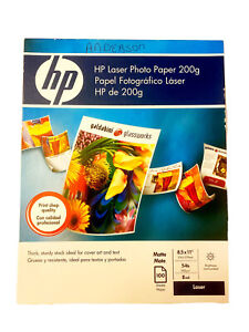 HP LASER PHOTO PAPER 200G Box-Matte-Open Box w/ @88 Matte & 6 Glossy Sheets