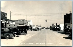PALACIOS TX STREET SCENE VINTAGE REAL PHOTO POSTCARD RPPC - Picture 1 of 2