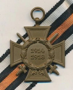 WW1 Kaiserreich Deutsche Pin Hindenburg Kreuz Medaille WW2 Tierarzt Band Stababzeichen Nachlass - Bild 1 von 5