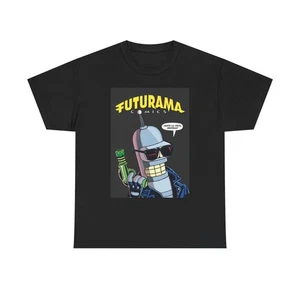 Futurama Grafik T-Shirt lustig TV Serie Witze Unisex schwere Baumwolle Tee - Bild 1 von 5
