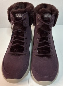 NUEVAS Botas Skechers On The Go City 2 Invierno Chill Para Mujer Talla 8 Púrpura - Imagen 1 de 6