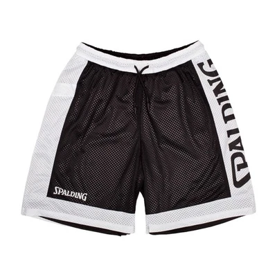 Spalding Basketball Reversible Shorts Herren kurze Wendehose schwarz weiß
