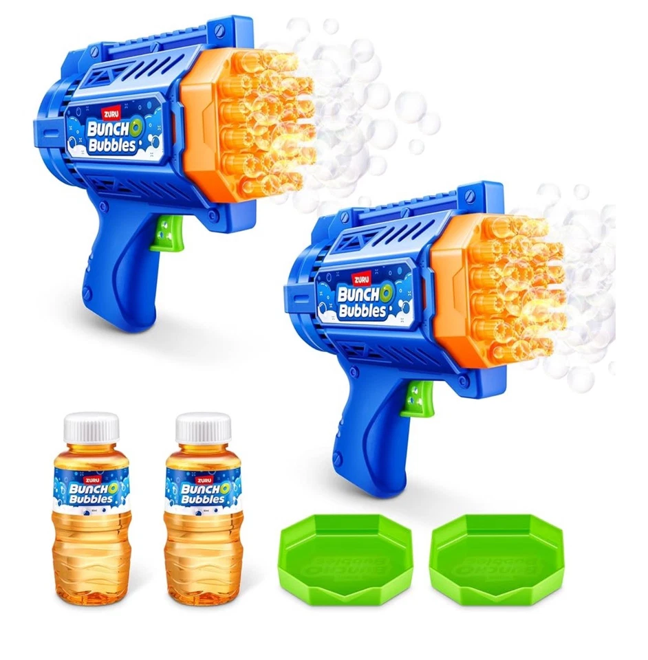 Bunch O Bubbles Motorized Bubble Blaster 2 Pack by ZURU Automatic Bubble Machine
