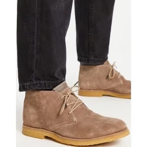 All Saints Luke Desert Chukka Suede Leather Boots Size 42 (US 9) Men Taupe - Picture 1 of 10