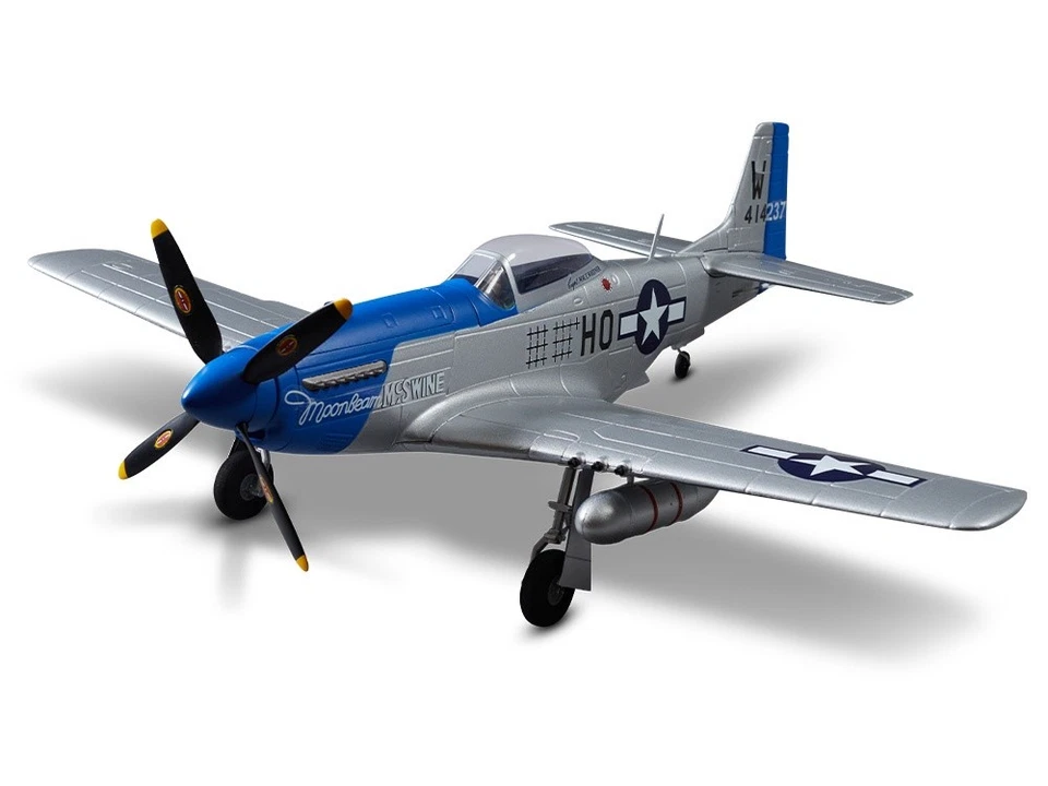 D-Power DB004PB DERBEE P-51D Mustang Warbird PNP blau - 75cm