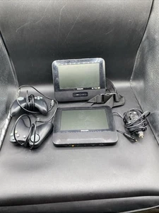 Philips PD7012G/37 Portable DVD Player Dual Screen 7" Widescreen Flaws Read - Picture 1 of 19