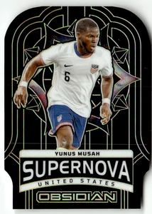 Panini Obsidian FIFA Soccer 2024-25 No. 12 Yunus Musah Supernova Gold 1/10 - Bild 1 von 2