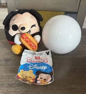 Disney Zuru Snackle - Mickey Mouse, Brand New W/ Plush, Capsule, & Foil Pack - Picture 1 of 9