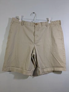 IZOD Salzwasser Stretch beige vorne flach Herrenshorts Größe 38 mit 9,5" Schrittlänge - Bild 1 von 3