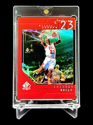 1997/98 Upper Deck SP Authentic MICHAEL JORDAN REFRACTOR “Profiles” HOLO🔥RARE🔥 - Image 1 of 4