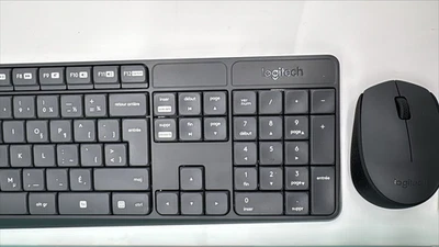 Logitech MK235 Wireless Keyboard & Mouse Combo French Canada Layout –Very Good - Image 1 of 4