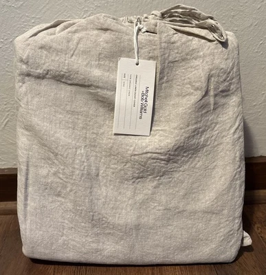 Funda nórdica Mitchell Gold Bob Williams de lino orgánico King en natural Foto 1 de 3