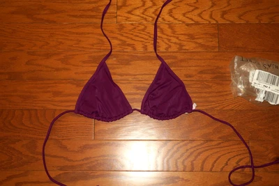 S Victoria's Secret ❤️ Maiô TRIÂNGULO BIQUÍNI TOP ❤️ CABRESTO DESLIZANTE SEM FIO - Imagem 1 de 3