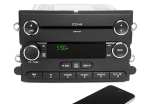 2008-2009 Ford Taurus X OEM AM FM 6 CD Radio w Bluetooth Upgrade 8F9T-18C815-GA - Picture 1 of 6