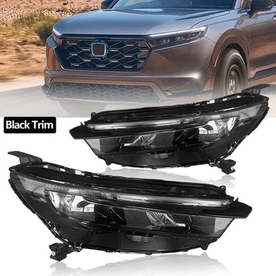 Left/Right Side Headlight Assembly for Honda CR-V 2023-2026 LED Lamp Black Trim Foto 1 de 4