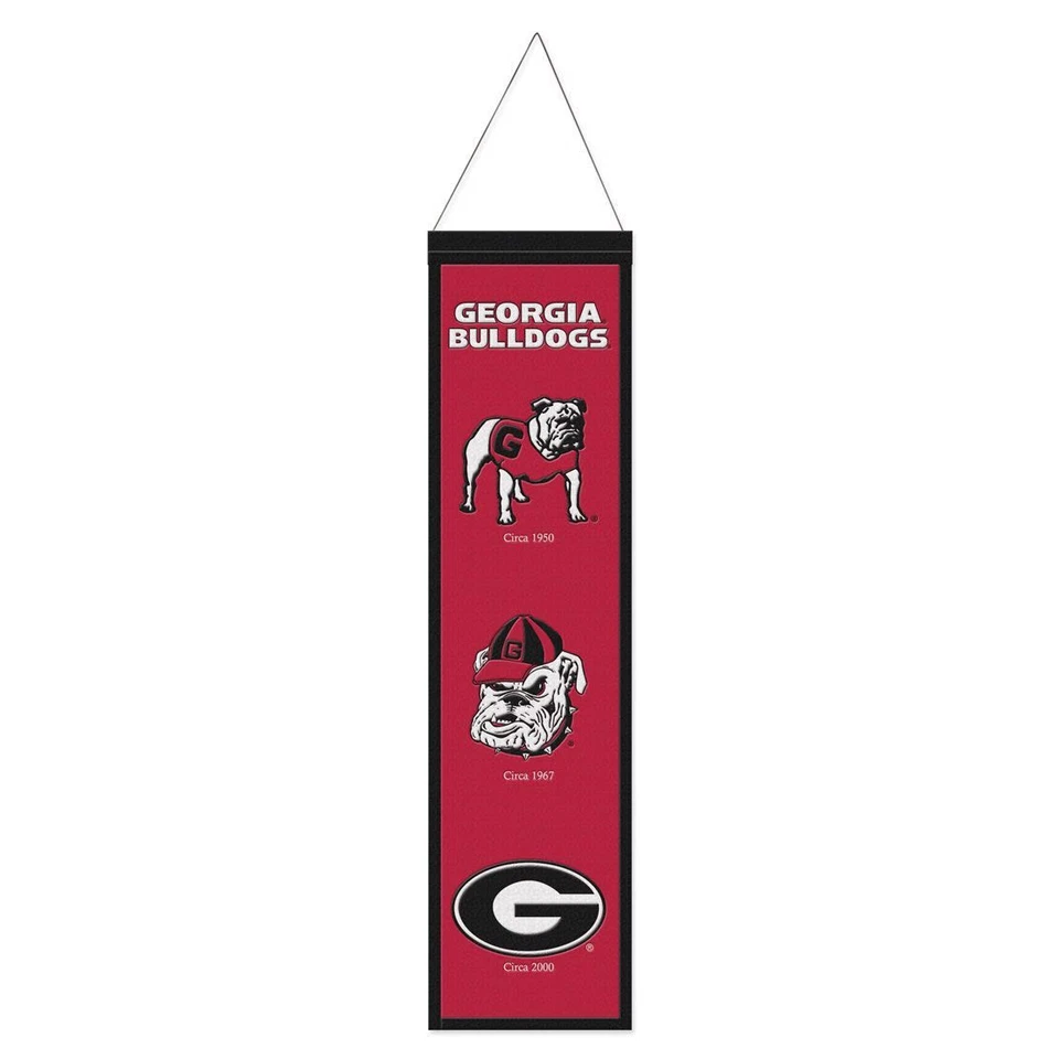 Georgia Bulldogs 8 -inch Embroidered Wool Banner Fanatics
