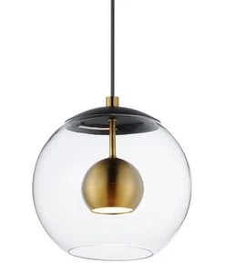ET2 E25153 Nucleus 9"W LED Mini Pendant - Black - Picture 1 of 6