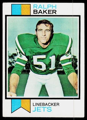 Ralph Baker, 1973 Topps, #486, New York Jets, - Image 1 of 2