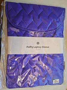 ExcUsed Puffy 15 Inch Laptop Sleeve Case - Purple - New in Package - Picture 1 of 2