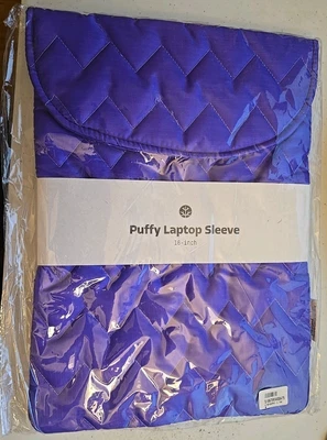 Funda para portátil hinchada de 15 pulgadas ExcUsed - Púrpura - Nueva en paquete Foto 1 de 2