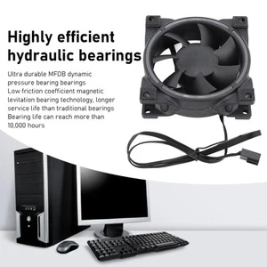 80mm PWM Case Fan Efficient Silent MFDB Dynamic Pressure Bearing Intelligent CB - Afbeelding 1 van 28