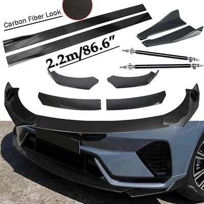 Front Lip Chin Bumper Body Kits 86.6" Side+Skirt For XC60 XC40 XC90 2019 2020 Foto 1 de 4