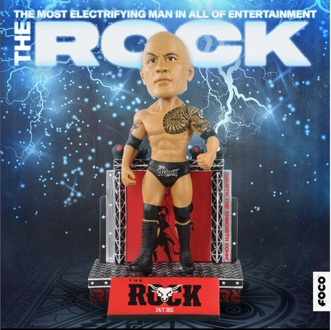 The Rock WWE Bobblehead NIB Ltd Ed FOCO IN HAND Cover