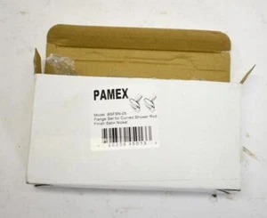 Pamex BSFSN-05 Flange Set for Curved Shower Rod Satin Nickel - Picture 1 of 4