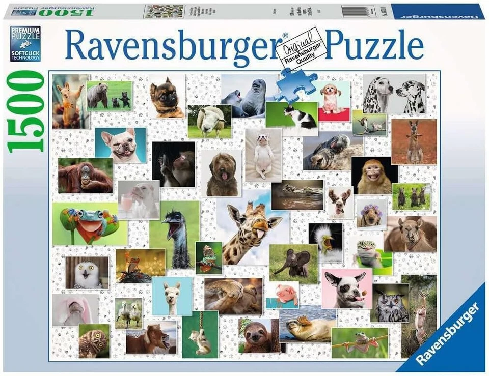 Ravensburger Puzzle - Funny Animals Collage 1500pc