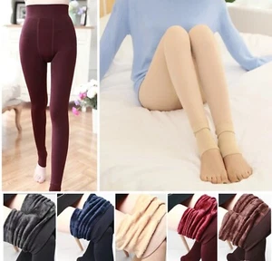 Women Thermal Leggings Warm Winter Elastic Fleece Thick Legging Pants USA SELLER - Picture 1 of 19