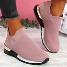 Womans Ladies Summer Trainers Slip on Sneakers Plimsolls Pumps Running Gym Size