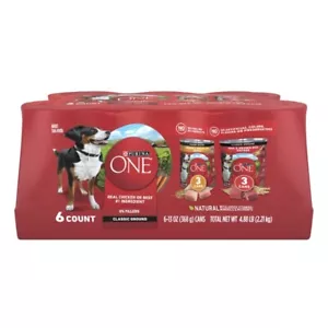 Purina ONE SmartBlend Classic Ground Entree Variety Pack Adult Dog Food - Picture 1 of 18