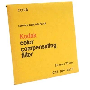 Kodak CC10B Color Comepnsating Wratten Gelatin Filter 75mm x 75mm - Picture 1 of 1