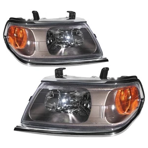 Pajero Sport MK1 00-06 5D Clear Headlight W/O Motor Chrome US for Mitsubishi LHD - Picture 1 of 7