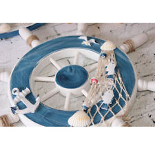 Wooden Ship Wheel Nautical Boat Steering Wheel Beach Home Wall Decoration
