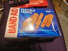 100 Band-Aid Brand Adhesive Bandages Flexible Fabric Assorted Sized Strips Box