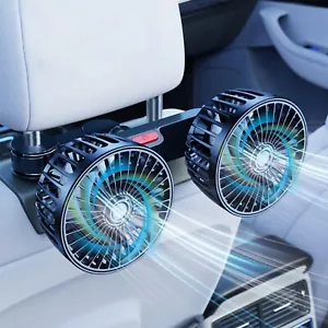 12/24V Car Cooling Fan for Backseat, 360°Adjustable Car Cooling Fan AU - Picture 1 of 8