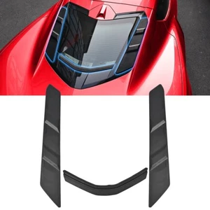 3PCS Black Rear Dry Bay Vent Blocks Cover For Chevrolet Corvette C8 2020-2025 AU - Picture 1 of 12