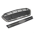 For Chevrolet Trax 2017-2021 Front Upper and Lower Grille Set 2PCS Black＆Chrome