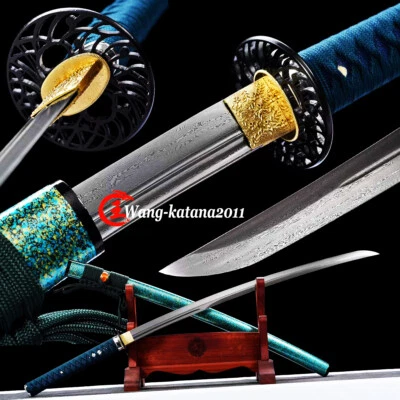 Espada Katana Afilada Samurai Japonesa Unokubitsukuri Damasco Plegable Acero Espiga Completa Foto 1 de 4