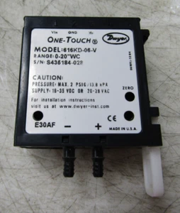 💥DWYER ONE-TOUCH AIR DIFFERENTIAL PRESSURE TRANSMITTER 0-20"WC 2 PSIG MAX - Picture 1 of 8