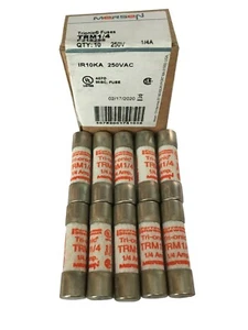 FERRAZ SHAWMUT MERSEN TRM 1/4 250mA 250V Tri-onic Fuse JPSF688 Pack of 1/5/10 - Picture 1 of 5