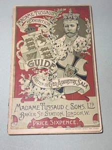 Vintage Antique 1912 Madame Tussaud & Sons Exhibition Catalogue Book - Picture 1 of 7